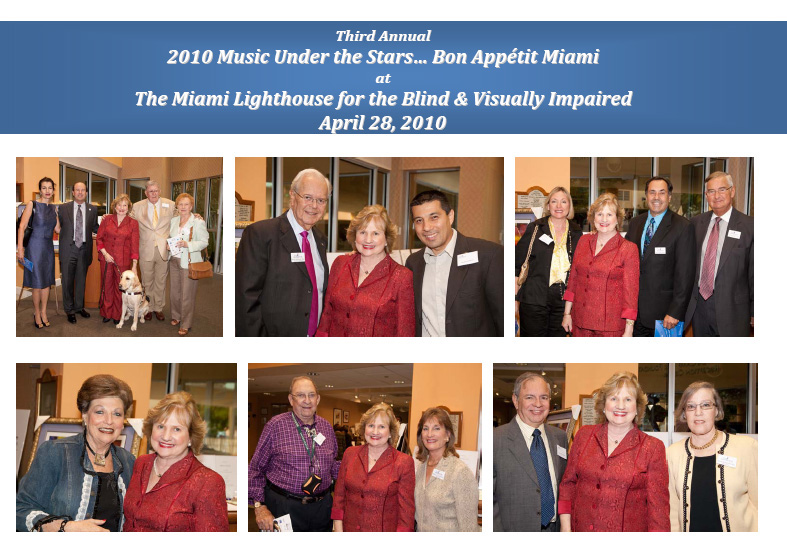Photos of Third Annual 2010 Music Under the Stars Bon Apptit Miami at The Miami Lighthouse for the Blind and Visually Impaired April 28th, 2010