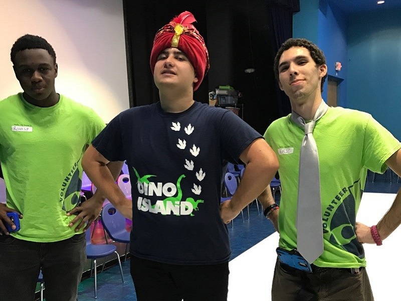 Pre-Employment Transition services students at their summer work experience at the Miami Children’s Museum. Ronald (left) and Eric (right)