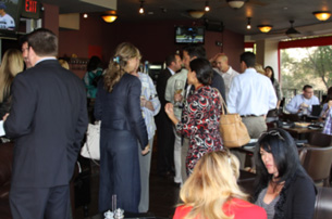 Attendees enjoy networking