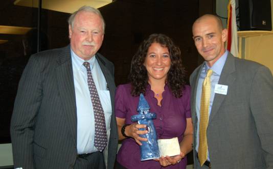 Legislative Lunch sponsors Jack Lowell and Estrella Star Manso of Flagler Development with Board Director Agustin Arellano Jr.