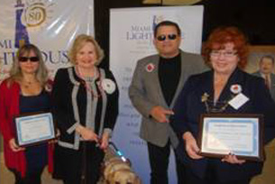 Jessica Cerda-Antomarchi, Luz Rosenfeld, CEO Virginia Jacko, Hugo Meneses and Myra Diaz