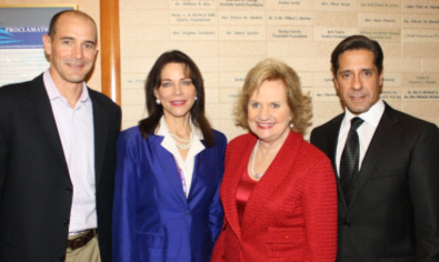 Board Chair Agustin Arellano Jr., State Attorney Katherine Fernandez Rundle, CEO Virginia Jacko and Superintendent Alberto Carvalho