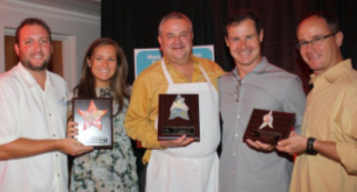 Cameron Sisser, Bayley Davis (Shortys BBQ), Steve Haas (City Hall), Matt Malone (Miami Club Rum)