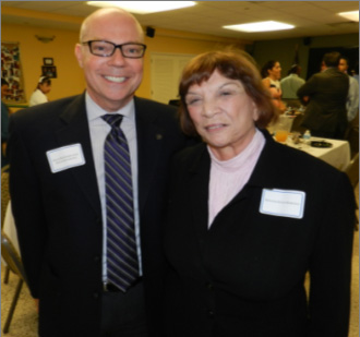 State Representative David Richardson with Visionary of the Year Senator Gwen Margolis.