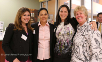 Ali Soule, Maria Byrd, Kadie Black and Commissioner Sally Heyman.