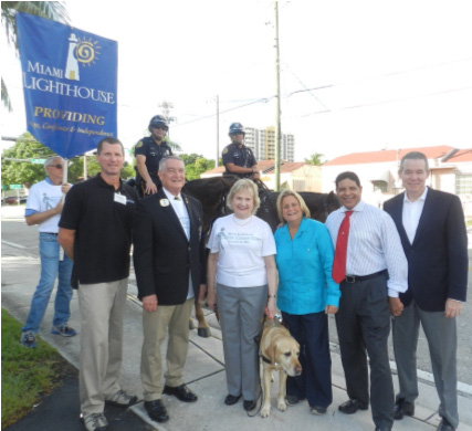 Dave Hagemann, Lion Juan Tejera, Virginia Jacko President & CEO, Congresswoman Ileana Ros-Lehtinen,   LtCol Tony Colmenares and Emcee John Morales.