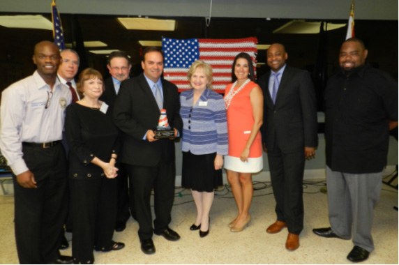 State Representative Kionne L. McGhee, Board Chair-elect Ray Casas, Senator Gwen Margolis, Robert Levy, State Representative Eddy Gonzalez, President and CEO Virginia Jacko, Senator Anitere Flores, Senator Oscar Braynon, Senator Dwight Bullard.