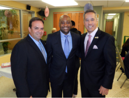 State Representative Eddy Gonzalez, Senator Oscar Braynon, II, Mayor of North Miami Beach George Vallejo.