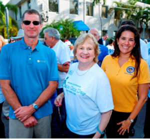 Dave Hageman, Guiding Eyes for the Blind, CEO the Blind, CEO Virginia Jacko and Senator Anitere Flores.