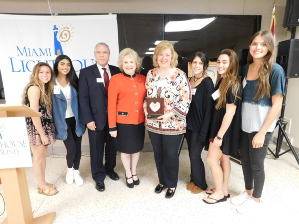 Delta Gamma Beta Tau Chapter with Chair Ray Casas and CEO Virginia Jacko