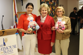 Honorees Karen Calderon and Rita Stone with CEO Virginia Jacko.