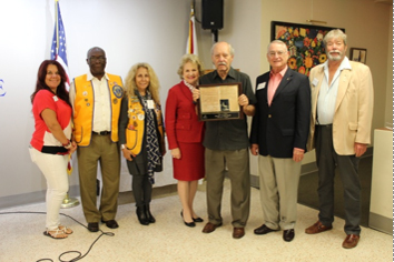 Nelba Gonzalez, Honoree Lion Fred Morris, Lion Maria Pusey, CEO Virginia Jacko, Lion Alan Campbell, Lion Juan Tejera and Lion Harry Magee Jr.