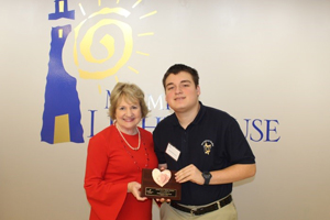 CEO Virginia Jacko with Special Honoree Alejandro Damian.