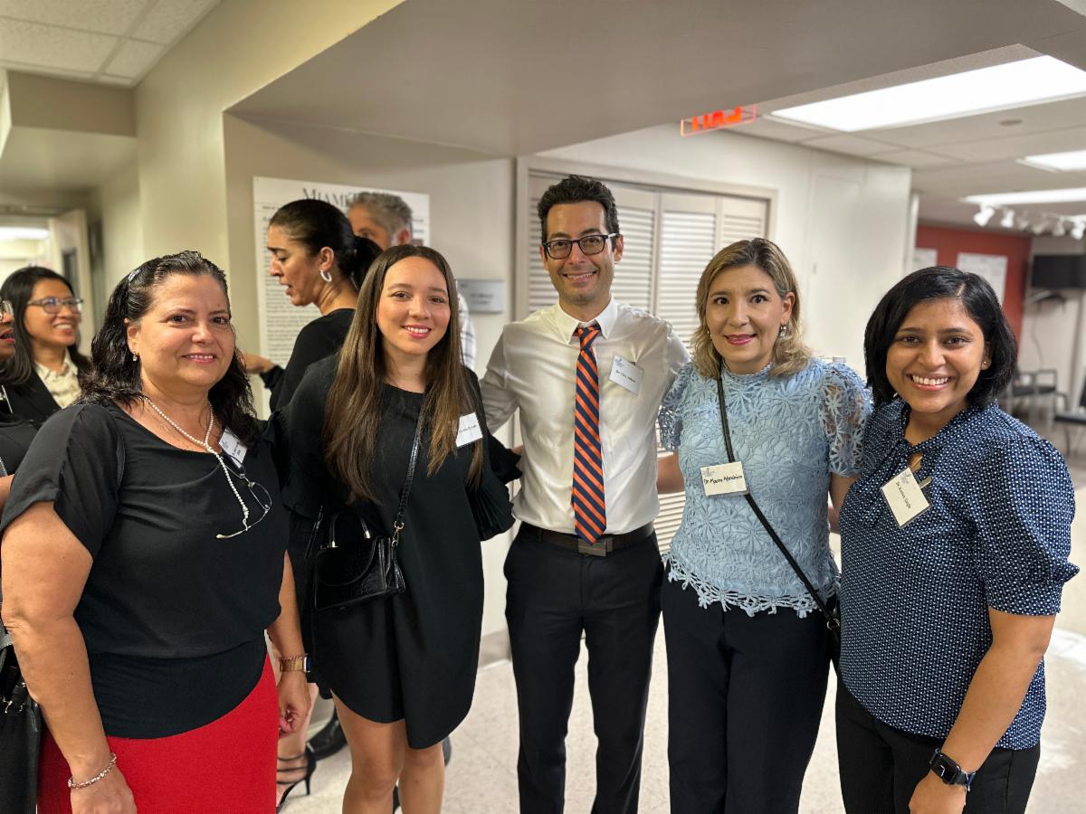 Dr. Delia DeBuc, Dr. Carolina Mercado, Dr. Chris Alabiad, Dr. Maura Abraham, and Dr. Konica Sigla of Bascom Palmer Eye Institute.