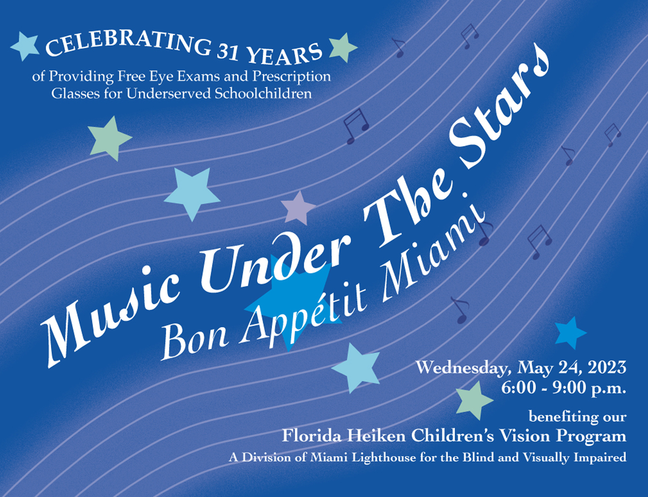 2022 Music Under the Stars Invitation