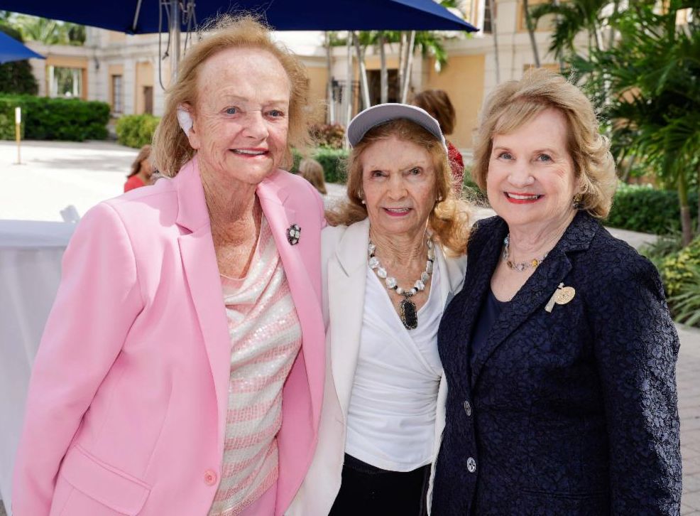 Greta Mclaney, Boad Director Angela Whitman and Virginia Jacko