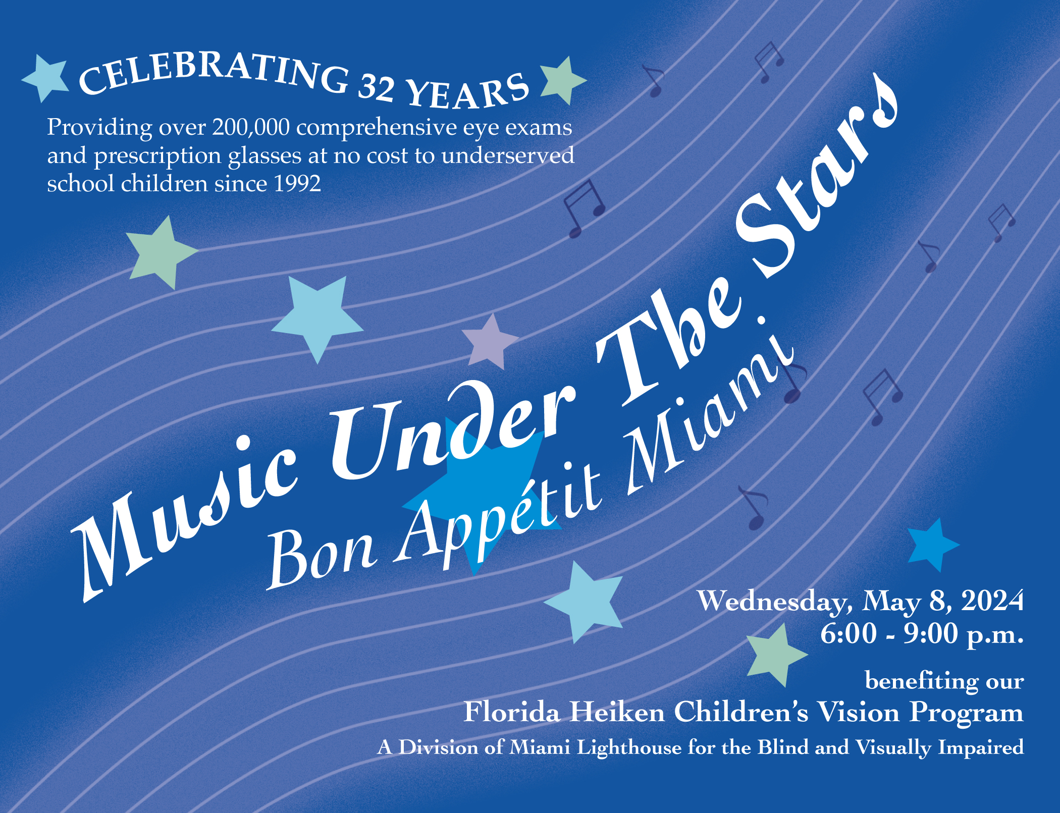 2022 Music Under the Stars Invitation