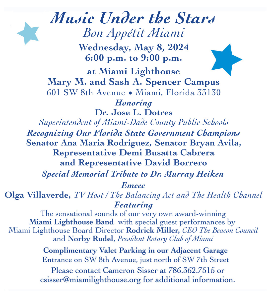 2024 Music Under the Stars Invitation