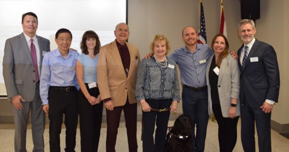 Steven Gedde, M.D., Byron Lam, M.D., Henar Albertos-Arranz, O.D., Ph.D., Board Director Stephen Morris, O.D., President and CEO Virginia Jacko, Michael Berger, TVI, Tamara Juvier, M.D., Ph.D., Chair of the Board Steven Solomon