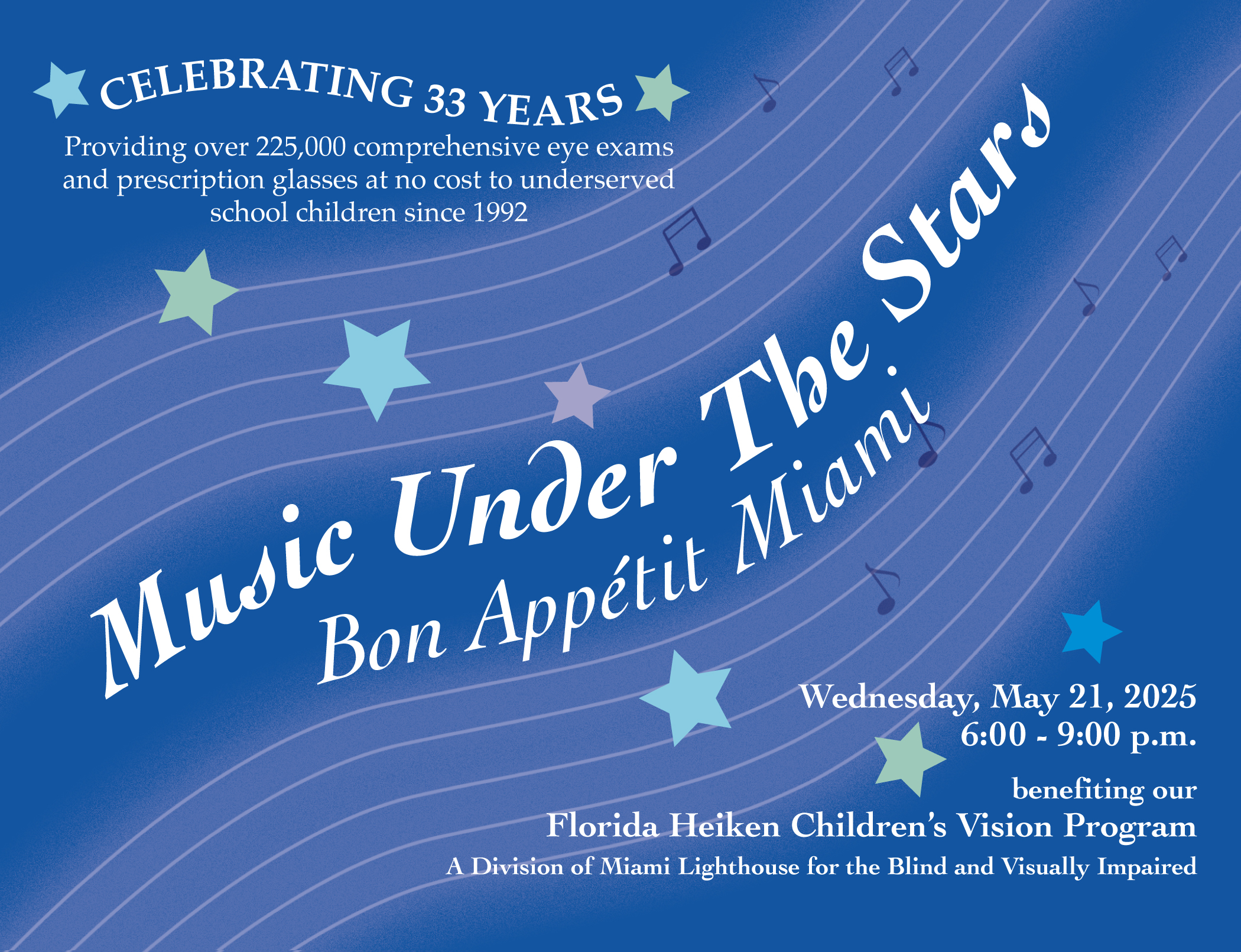 2022 Music Under the Stars Invitation
