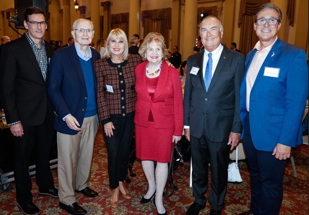 Evelio Torres, President and CEO of Early Learning Coalition; David Lawrence Jr., Founder and Board Chair of The Children's Movement of Florida; Mari Tere Rojas, Miami-Dade County School Board Chair; Virginia Jacko, President and CEO of Miami Lighthouse; Dr. Eduardo Alfonso, Chairman of the Department of Ophthalmology at the Bascom Palmer Eye Institute; Senator Rene Garcia, Miami-Dade County Commissioner