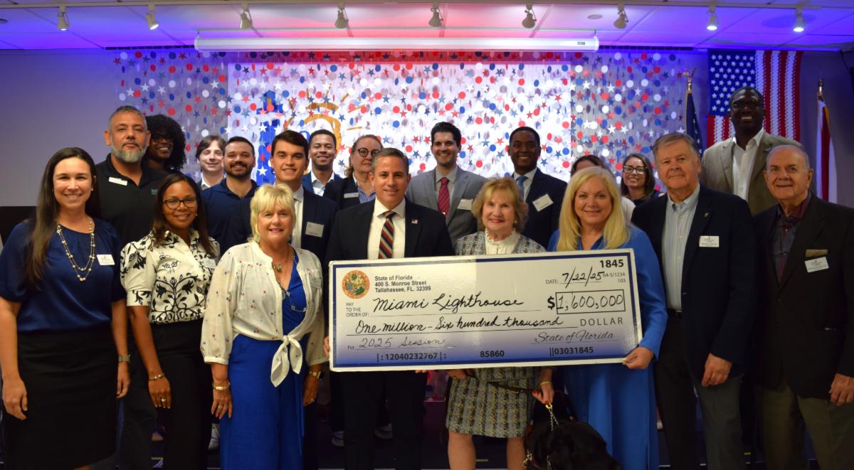 Florida State Legislature check presentation to Miami Lighthouse ?at the annual Lighthouse Legislative Luncheon.