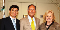 Michael Silva, Chair, Miami Lighthouse Board of Directors; Dr. Eduardo Alfonso, Chair, Bascom Palmer Eye Institute, and Virginia Jacko, President & CEO Miami Lighthouse