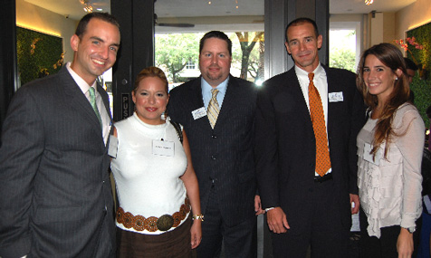 Carlos J. Smith, Erika Benedict, YPOL Co-Chair Kent Benedict, YPOL Co-Chair Agustin Arellano, Jr. and Nicole Bared