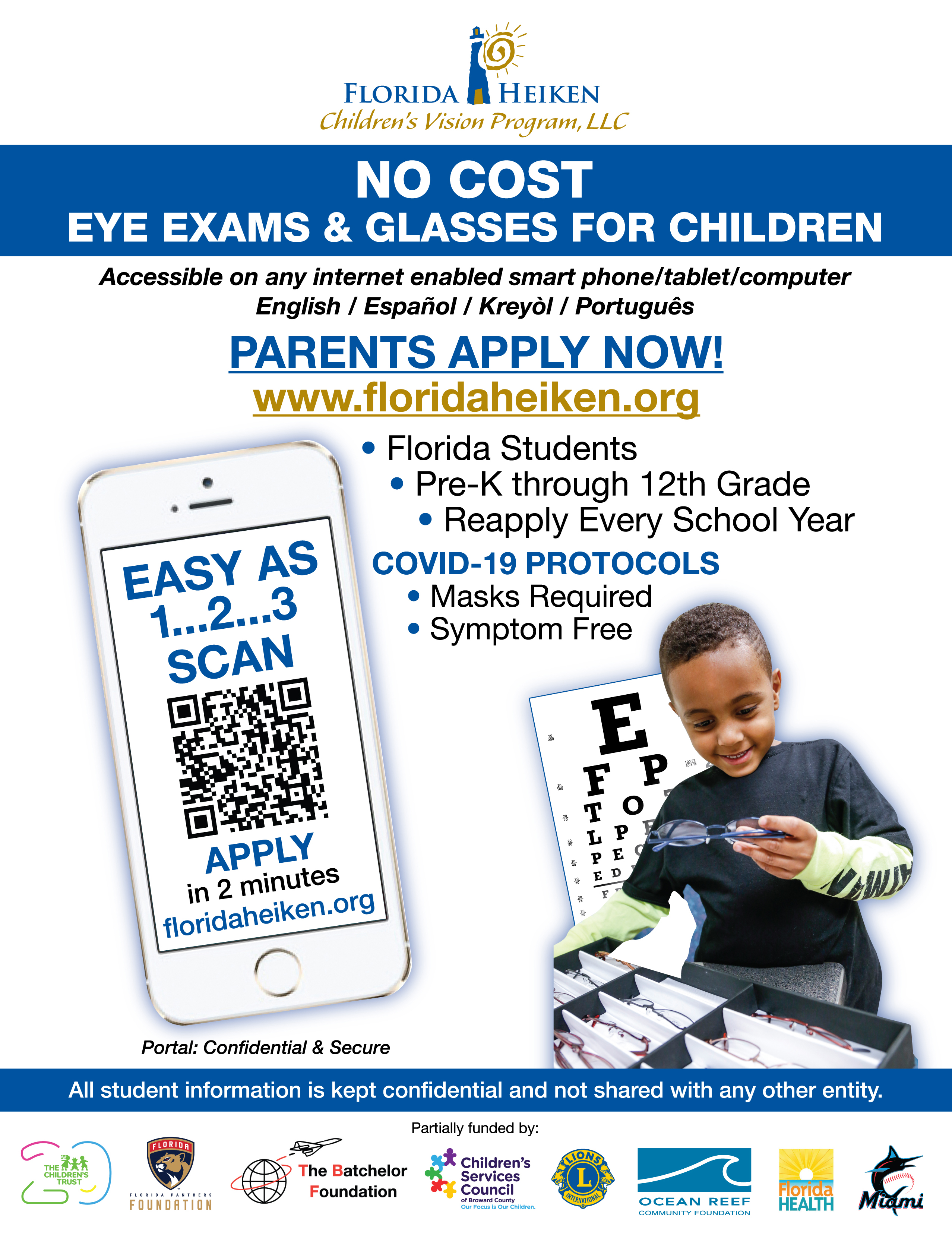 Apply for Free Eye Exam and Glasses
