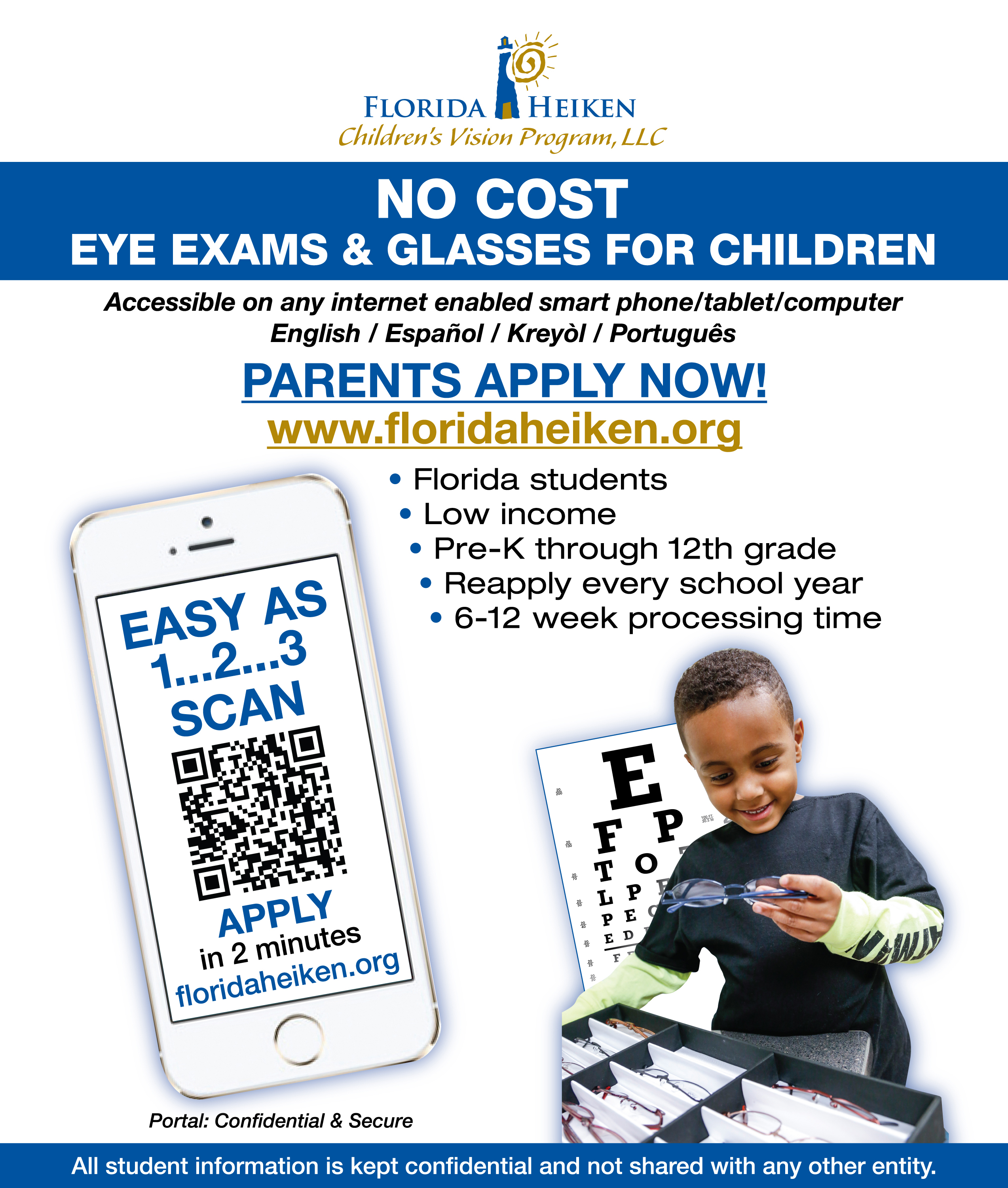 Apply for Free Eye Exam and Glasses