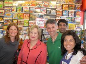 Staci Solomon, CEO Virginia Jacko, Steven Solomon, Michael Jimenez and Cathy Bartel owner of Learning Express.