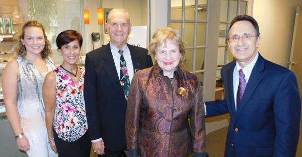 MDOPA President Dr. Teresita Bollar, Miami Lighthouse Board Directors Drs. Maricarmen Perez-Blanco and Stephen Morris, President & CEO Virginia Jacko and Miami Lighthouse Board Director Dr. Alan Levitt