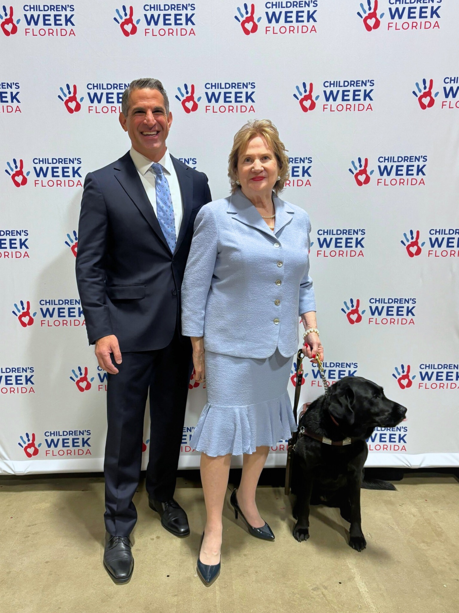James R. Haj, President and CEO of The Children's Trust, presented Virginia Jacko, President and CEO of Miami Lighthouse for the Blind, 
                            with the 2026 Impact Advocate Award at the Children's Week Florida Advocacy Dinner & Awards Ceremony in Tallahassee on Feb. 23