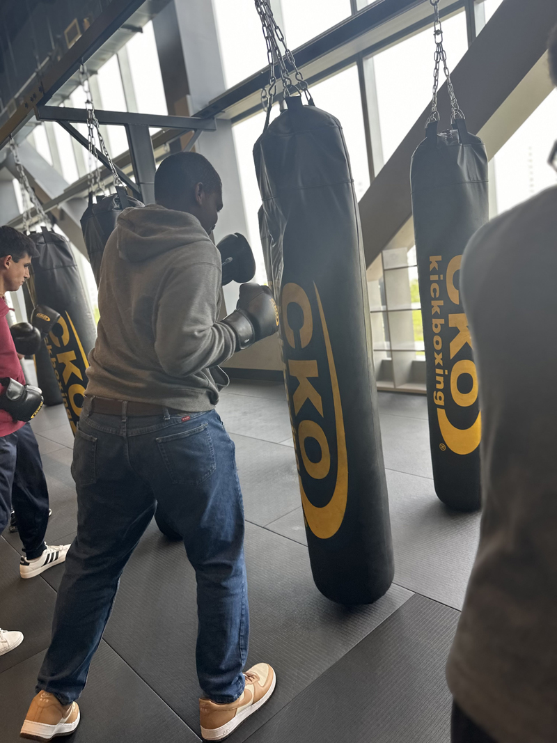 Lavardis enjoys kickboxing at CKO River Landing