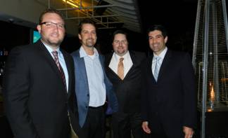 Cameron Sisser, Bruce Wiggins, YPOL co-chair Kent Benedict and YPOL Committee Member Michael Jimenez.