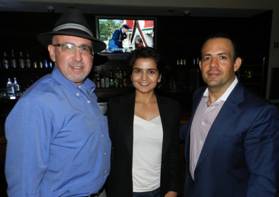 Circuit Court Judge Spencer Eig, Salina Jivani and JC Gomez.