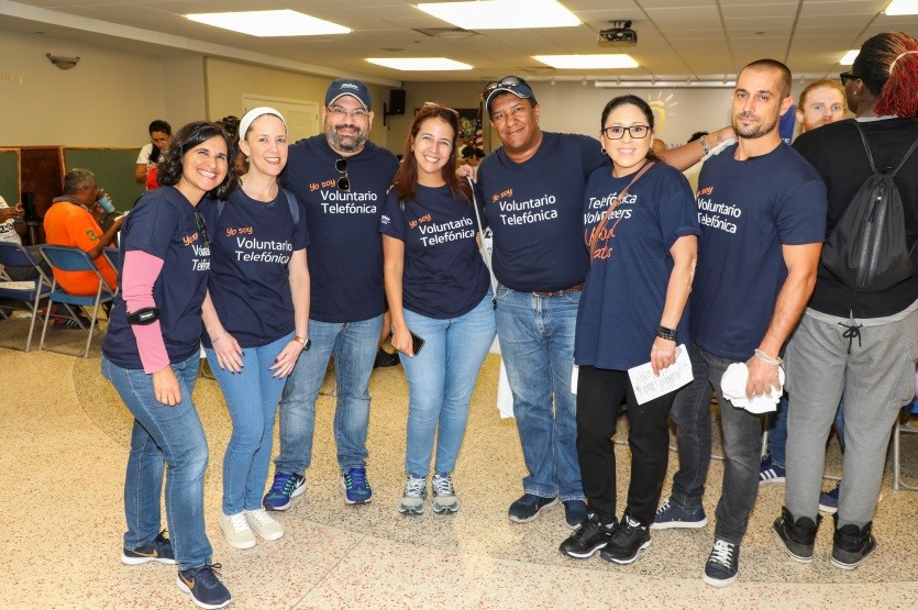 Volunteers from Sponsor Telefonica